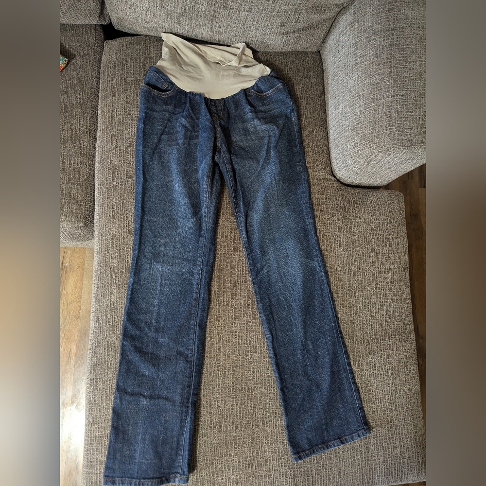 Indigo Blue Maternity Jeans  Large